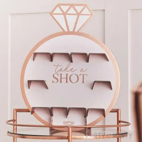 sciana na shoty shot rozowo zlota godan 40x69cm