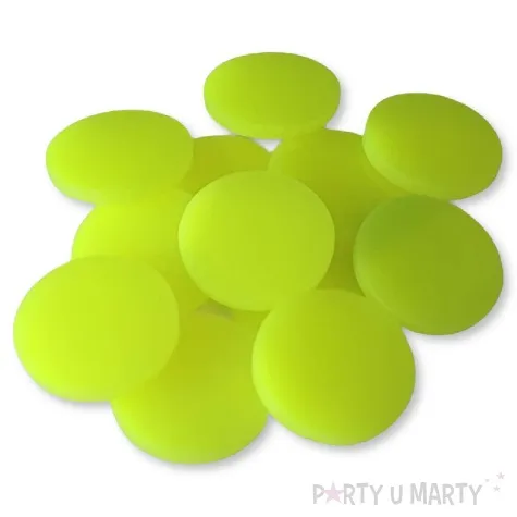 scrapki akrylowe kola neonowe zielone 25 mm 10 szt
