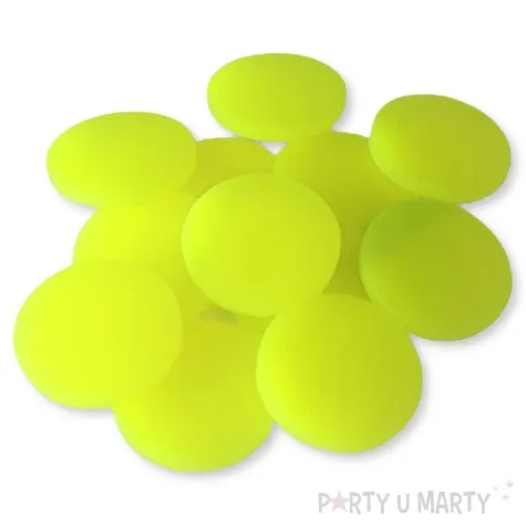 scrapki akrylowe kola neonowe zolte 25 mm 10 szt