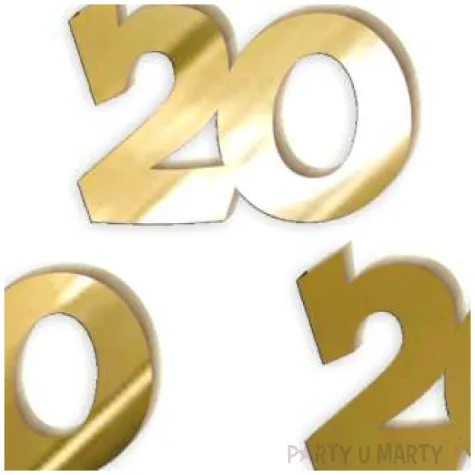 scrapki akrylowe liczba 20 mini zlote lustrzane 35x25 mm 3 szt
