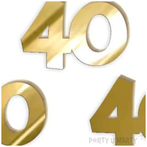 scrapki akrylowe liczba 40 mini zlote lustrzane 35x25 mm 3 szt