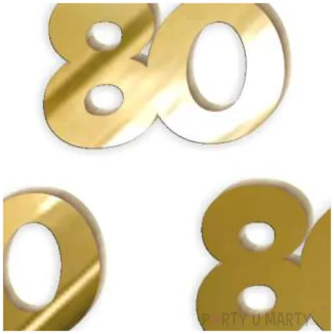 scrapki akrylowe liczba 80 mini zlote lustrzane 35x25 mm 3 szt