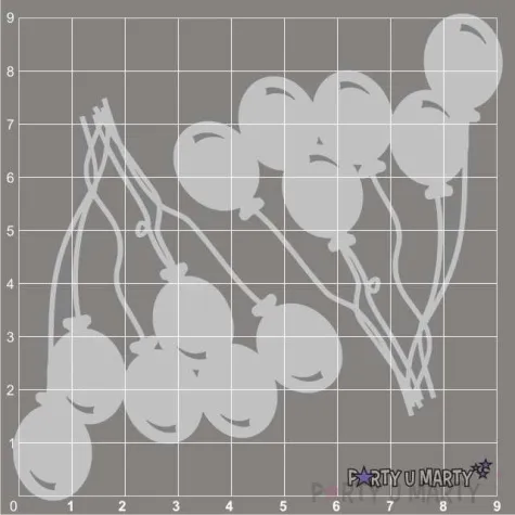 scrapki beermata balony 65x70 mm 2 szt