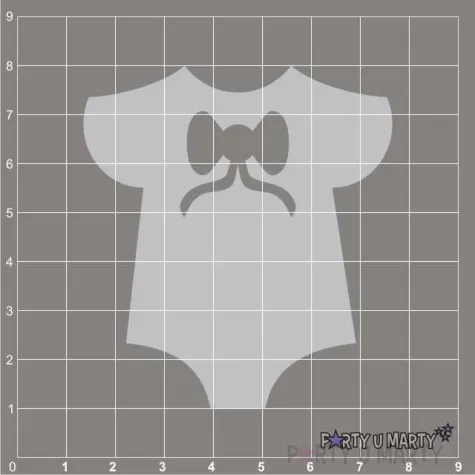 scrapki beermata body z kokardka 63x70 mm