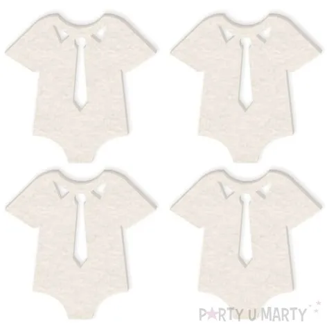 scrapki beermata body z krawatem 41x40 mm 4 szt