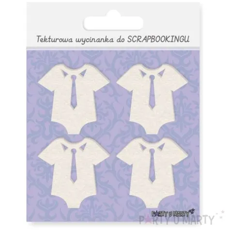 scrapki beermata body z krawatem 41x40 mm 4 szt