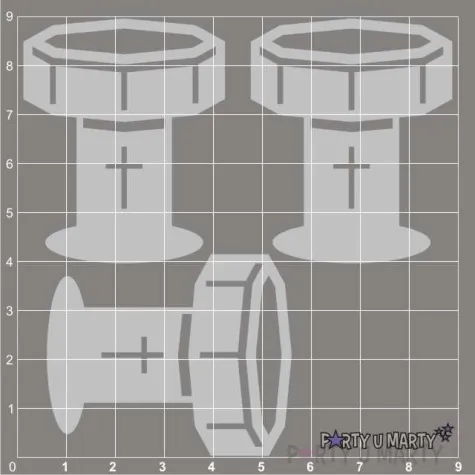 scrapki beermata chrzcielnica mini 41x50 mm 3 szt