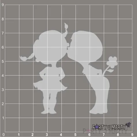 scrapki beermata dzieciaczki z kwiatkiem 69x64 mm