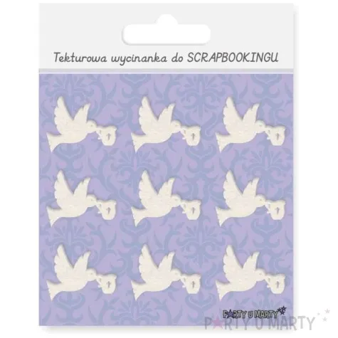 scrapki beermata golabek do chrztu 31x24 mm 9 szt