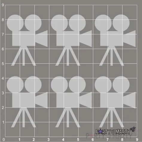 scrapki beermata kamera filmowa 27x35 mm 6 szt