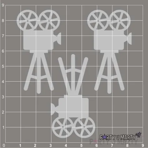 scrapki beermata kamera filmowa 29x55 mm 3 szt