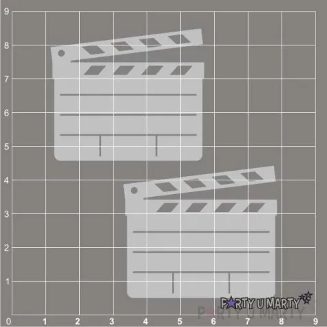 scrapki beermata klaps filmowy 45x39 mm 2 szt