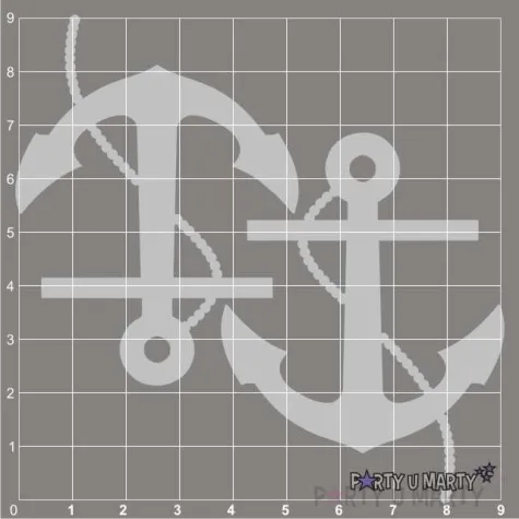 scrapki beermata kotwica z lancuchem 52x69 mm 2 szt