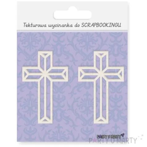 scrapki beermata krzyz simple line 44x70 mm 2 szt