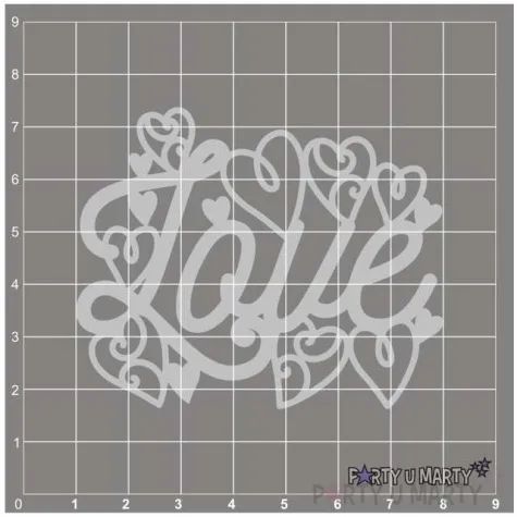 scrapki beermata love hearts art 70x57 mm