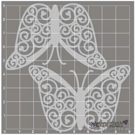 scrapki beermata motyl carina 74x48 mm 2 szt