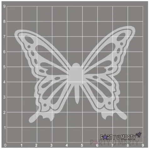 scrapki beermata motyl taurus 80x64 mm