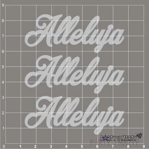 scrapki beermata napis alleluja 65x25 mm 3 szt