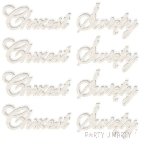 scrapki beermata napis chrzest swiety 92x23 mm 4 szt