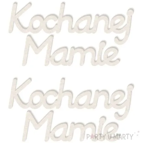 scrapki beermata napis kochanej mamie 85x42 mm 2 szt