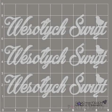 scrapki beermata napis wesolych swiat 89x22 mm 3 szt