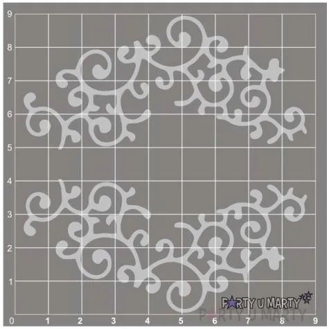 scrapki beermata ornament double pavo 84x40 mm 2 szt