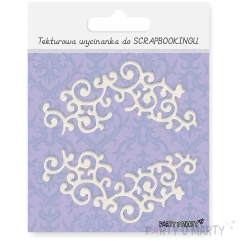 scrapki beermata ornament double pavo 84x40 mm 2 szt