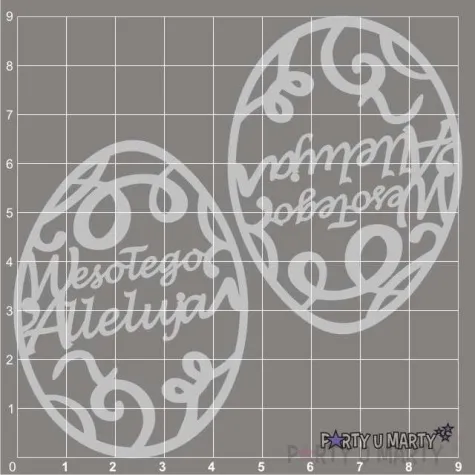 scrapki beermata pisanka wesolego alleluja 48x65 mm 2 szt