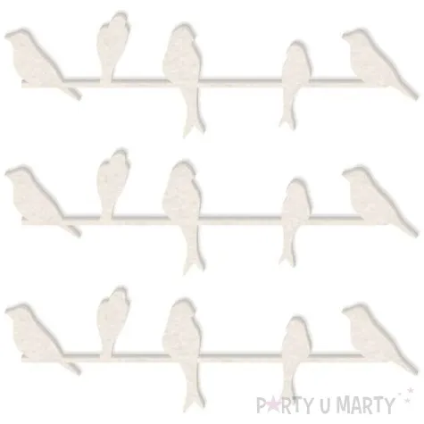 scrapki beermata ptaszki na drucie 92x27 mm 3 szt