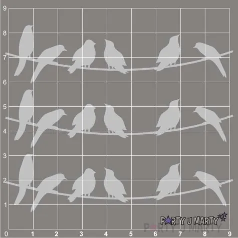 scrapki beermata ptaszki na lince 92x23 mm 3 szt