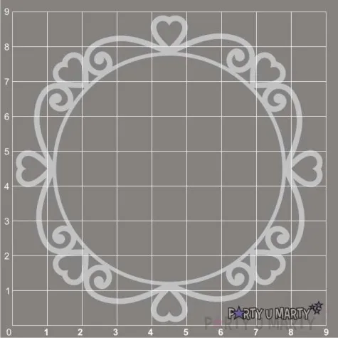 scrapki beermata ramka okragla fontana 88x88 mm