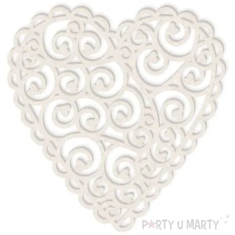 scrapki beermata serce koronkowe 87x90 mm