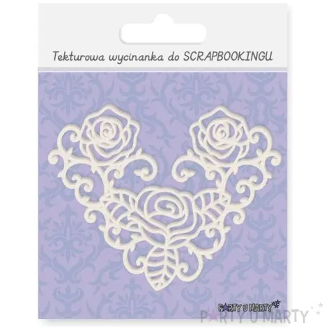 scrapki beermata serce rose pablo 93x74 mm