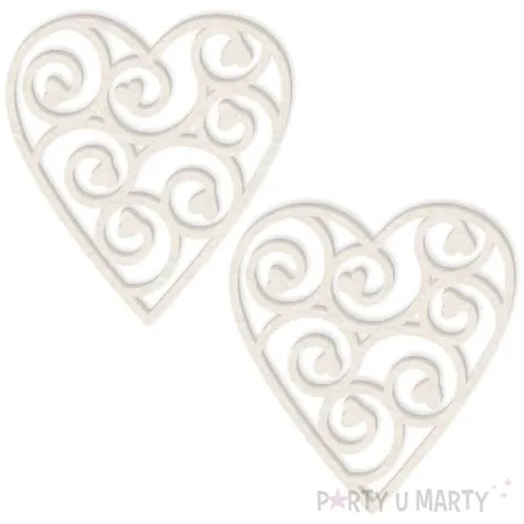 scrapki beermata serce serduszkowe 54x58 mm 2 szt