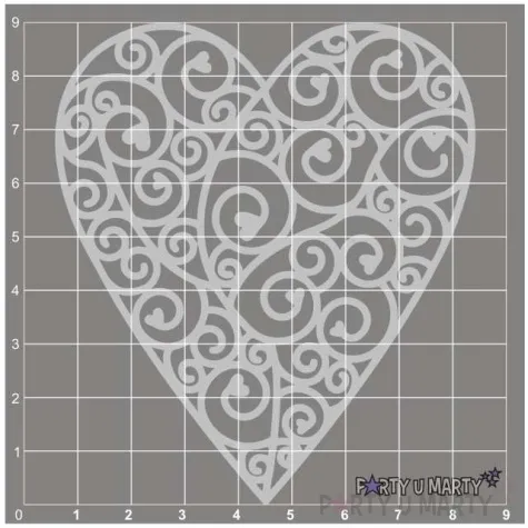 scrapki beermata serce snail heart 78x90 mm