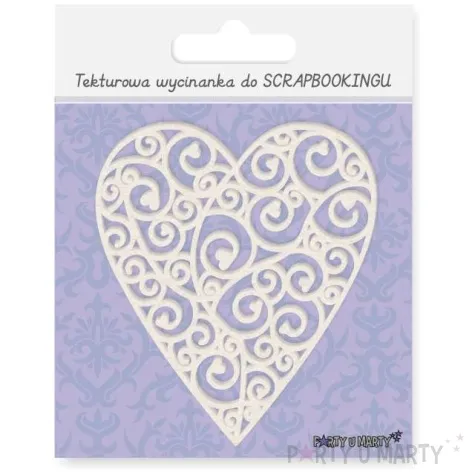 scrapki beermata serce snail heart 78x90 mm