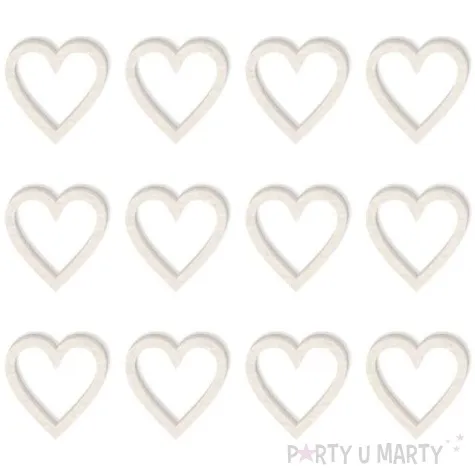 scrapki beermata serduszka classic outline 20x20 mm 15 szt