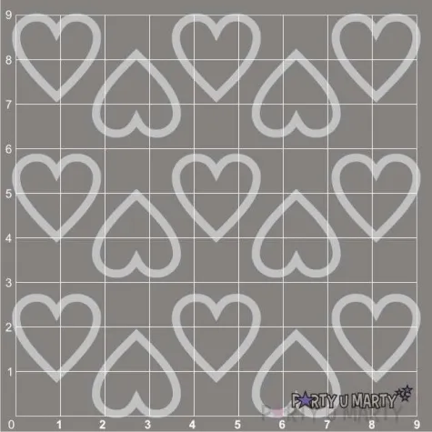 scrapki beermata serduszka classic outline 20x20 mm 15 szt