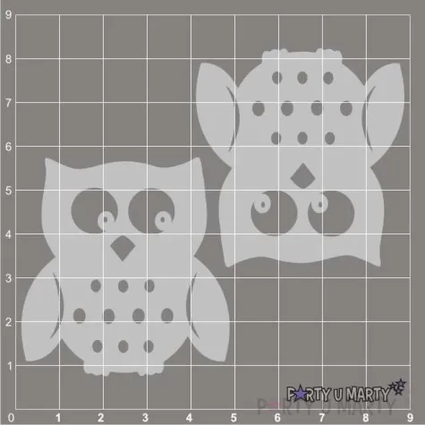 scrapki beermata sowa 47x50 mm 2 szt