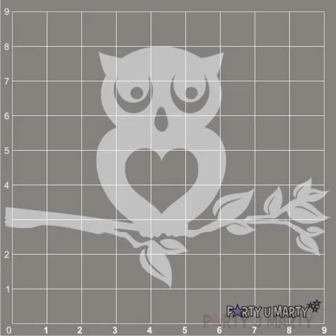 scrapki beermata sowa na galezi 90x67 mm