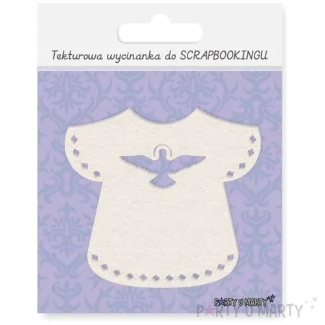 scrapki beermata szatka do chrztu z koronka 80x73 mm