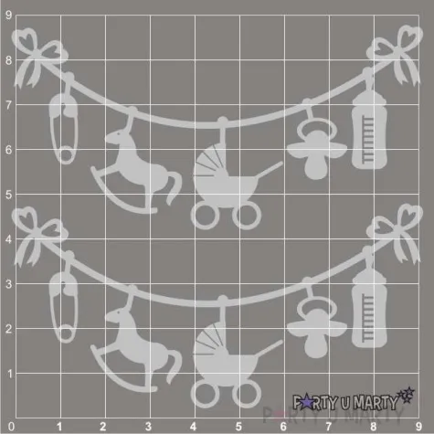 scrapki beermata sznureczek przybory dzieciece 92x45 mm 2 szt