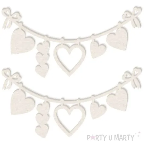 scrapki beermata sznureczek serduszka 92x46 mm 2 szt