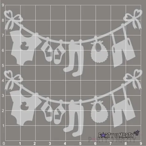 scrapki beermata sznureczek ubranka 92x45 mm 2 szt