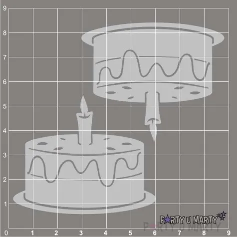 scrapki beermata tort 58x48 mm 2 szt