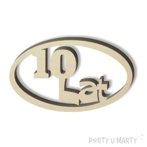 scrapki drewniane 10 lat oval 49 x 55 m