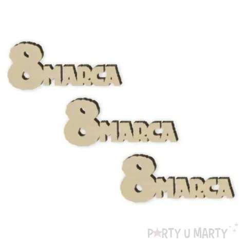 scrapki drewniane 8 marca 60x25 mm 3 szt