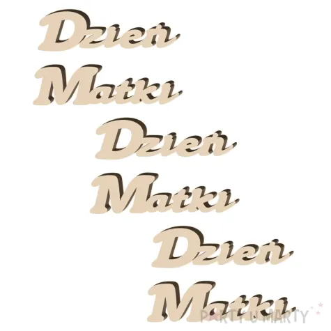 scrapki drewniane dzien matki 60x40 mm 3 szt