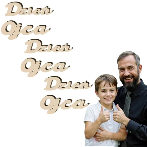 scrapki drewniane dzien ojca 60x40 mm 3 szt