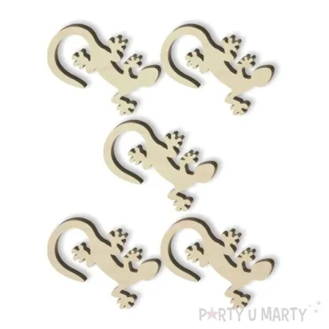 scrapki drewniane jaszczurki 38 mm 5 szt